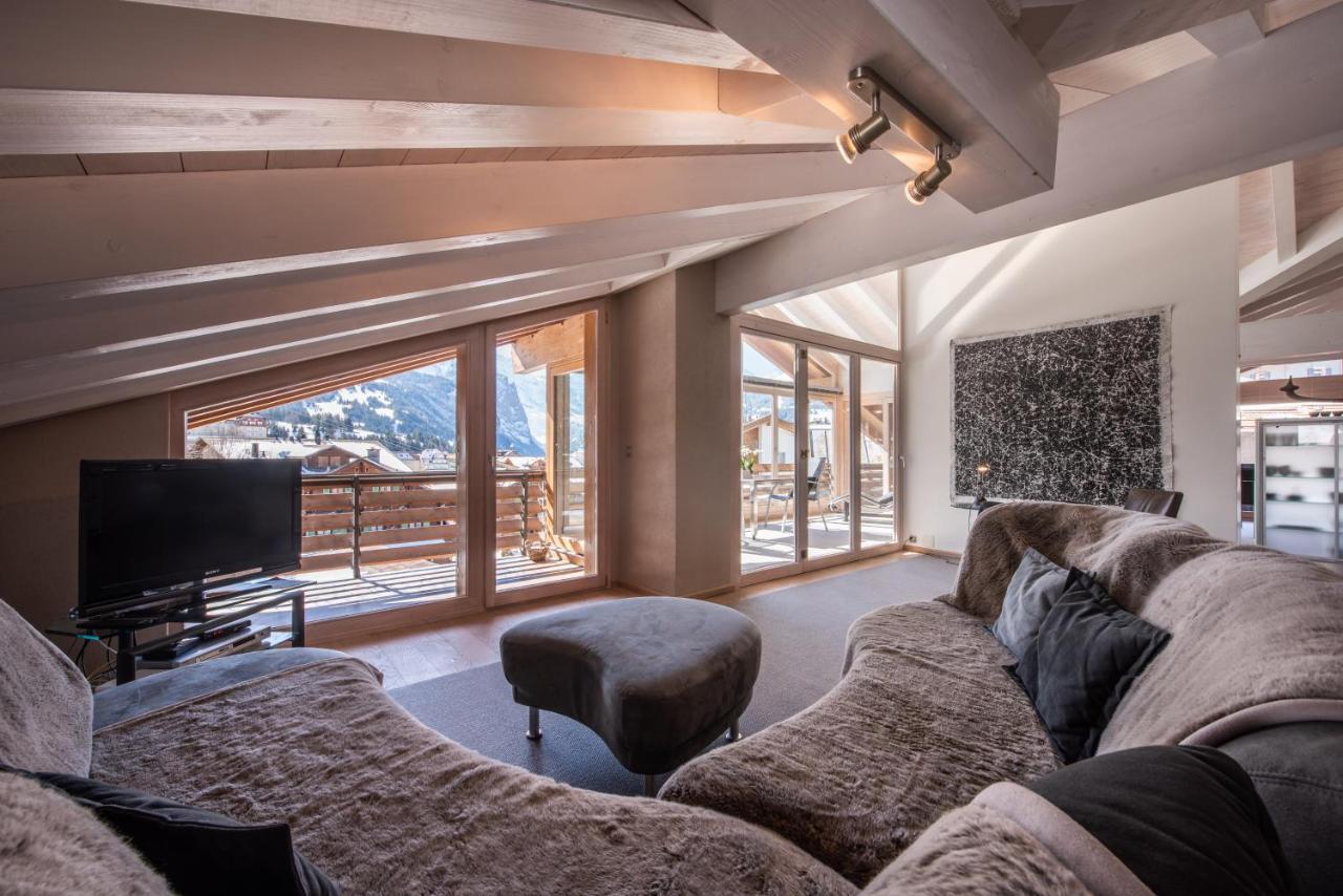 Chalet Schneehoren Penthouse Wengen Eksteriør bilde