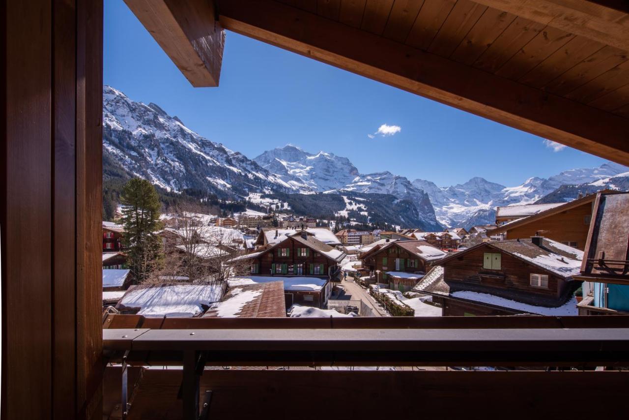 Chalet Schneehoren Penthouse Wengen Eksteriør bilde