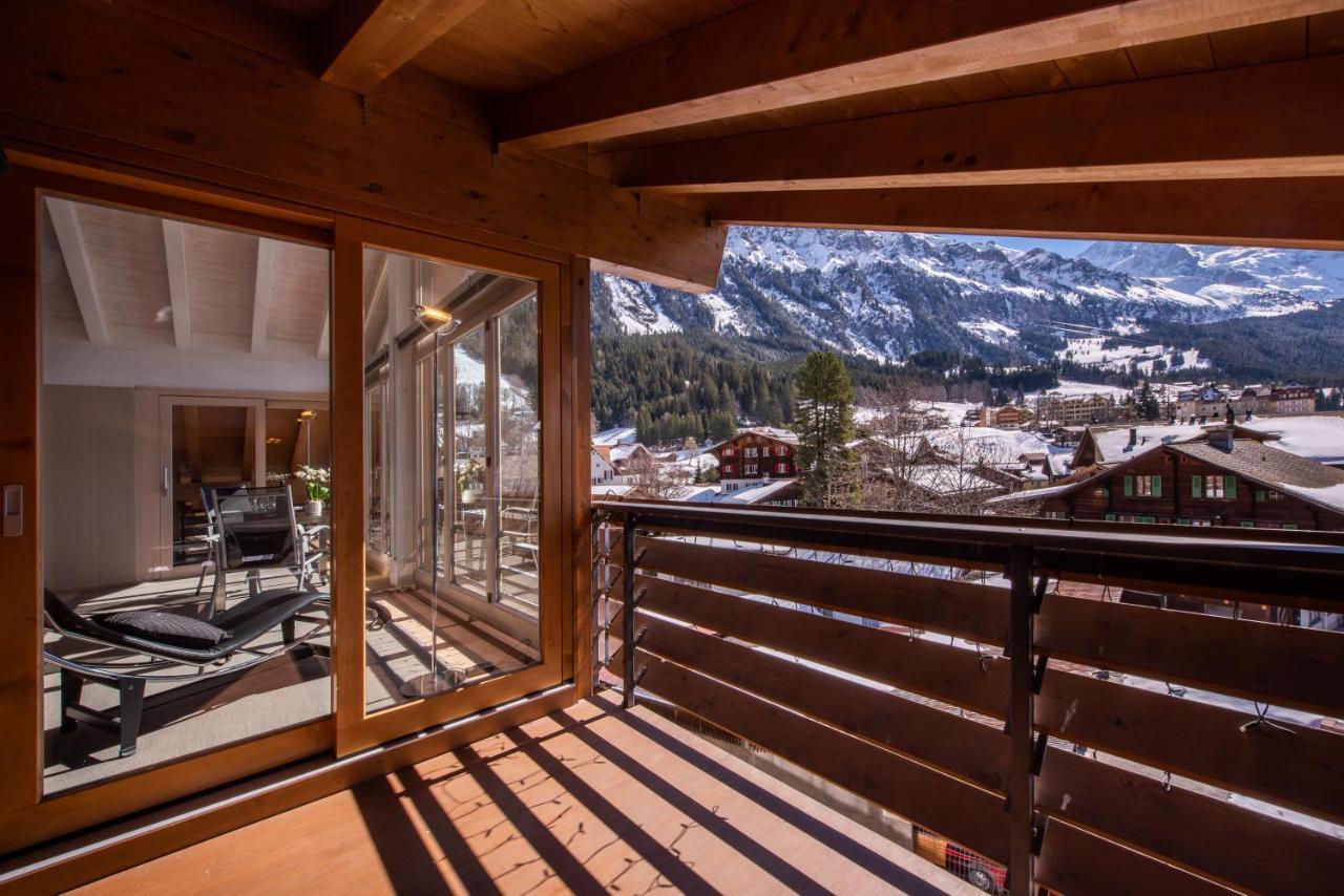 Chalet Schneehoren Penthouse Wengen Eksteriør bilde