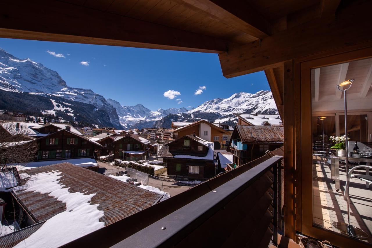 Chalet Schneehoren Penthouse Wengen Eksteriør bilde