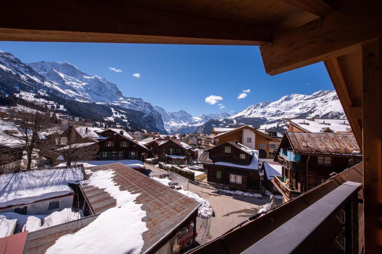 Chalet Schneehoren Penthouse Wengen Eksteriør bilde